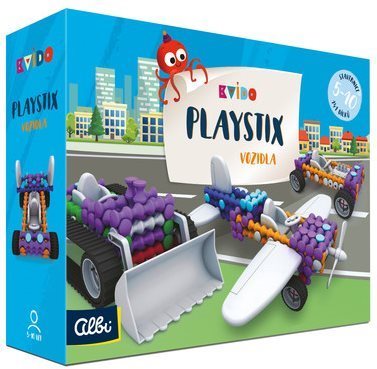 Kvído - Stavebnice Playstix - vozidla 146 dílků Stavebnice