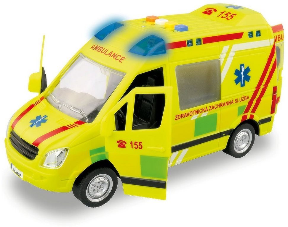 MaDe Ambulancia, na zotrvačník, s reálnym hlasom posádky, 21 cm Auto