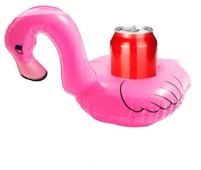Nafukovací držiak na pitie plameniak – flamingo, 2 ks/bal. 15 × 25...