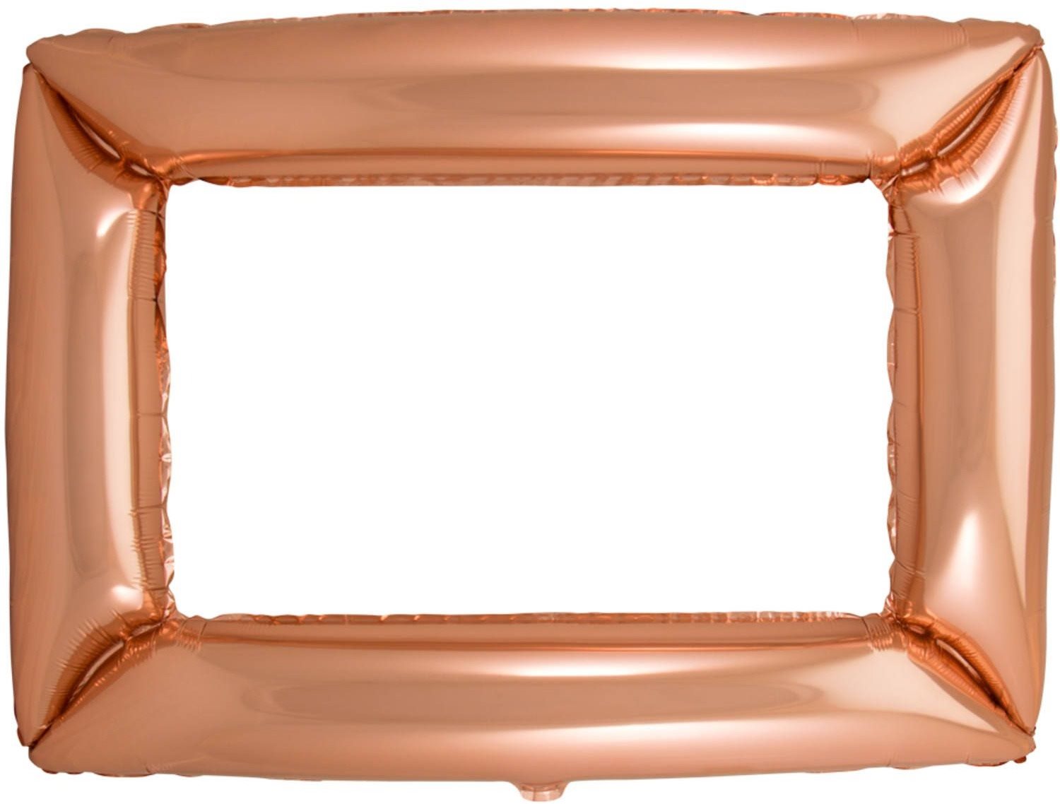 Fóliový balónik – selfie rámček – fotokútik – rose gold – 85 × 60...