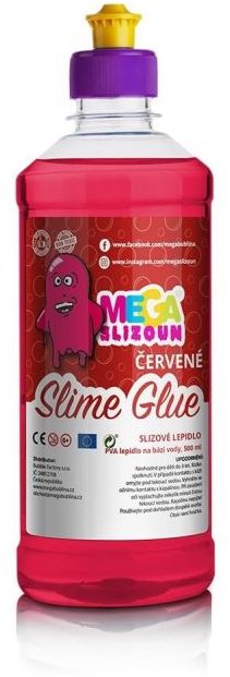 Megaslizúň – PVA slizové lepidlo červené 500 ml Výroba slizu