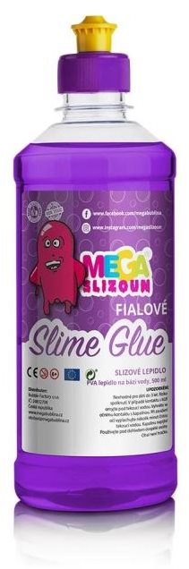 Megaslizúň – PVA slizové lepidlo fialové 500 ml Výroba slizu
