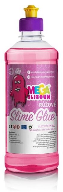 Megaslizoun – PVA slizové lepidlo ružové 500 ml Výroba slizu