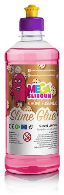 Megaslizúň – PVA slizové lepidlo s vôňou sušienok 500 ml Výroba slizu