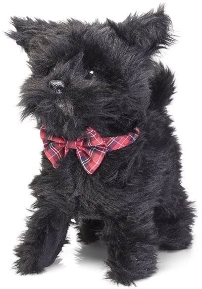 Dog Scot on a leash Soft Toy