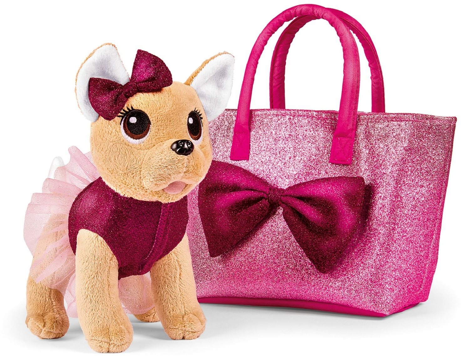 Simba ChiChi Love Chihuahua Bow Puppy Fashion in a Bag Soft Toy