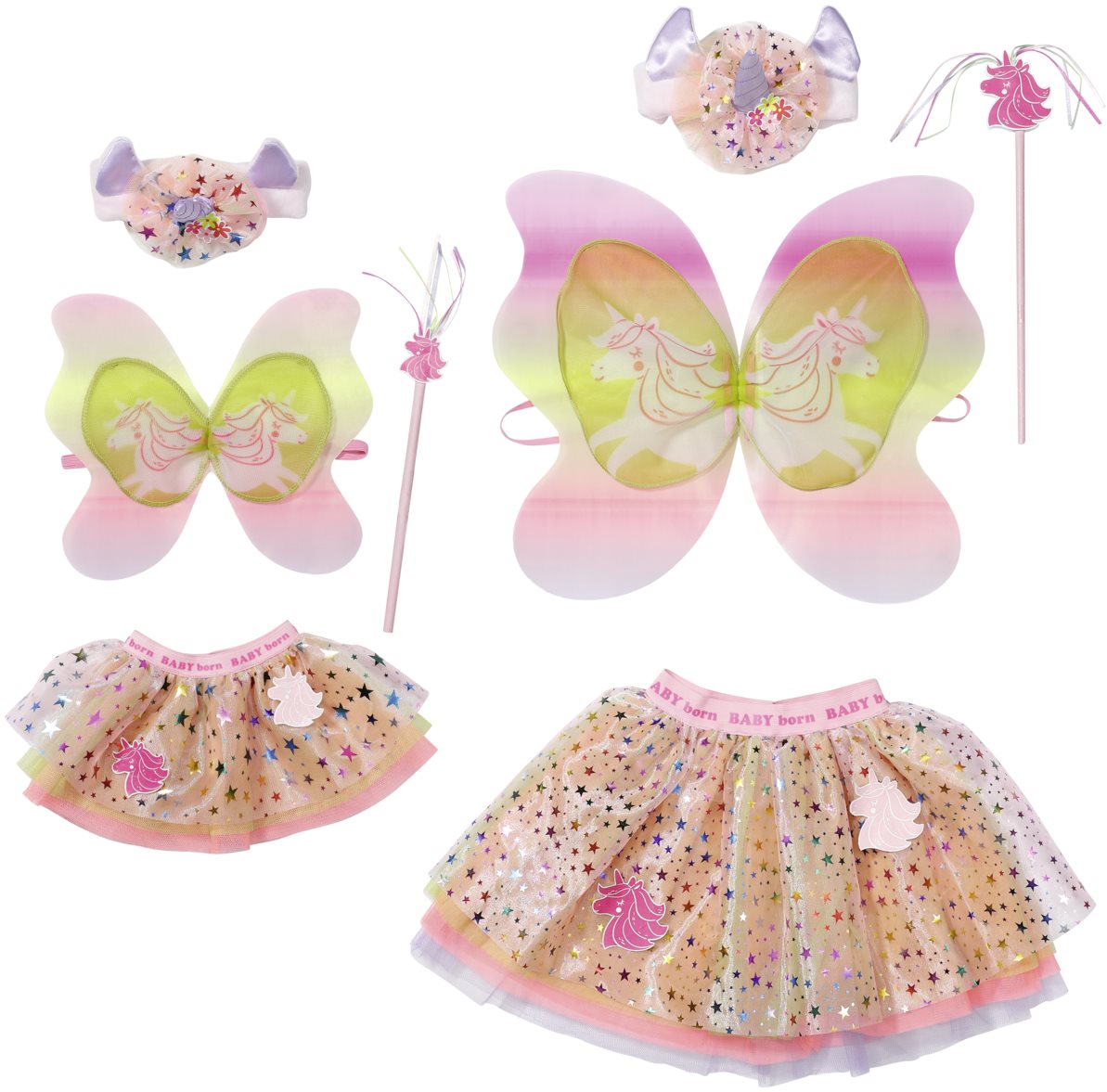 BABY born "Einhorn" Partnerlook für Puppe und Mädchen Puppenkleidung