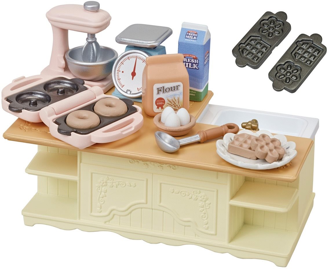 Sylvanian families - Mobilier - îlot de cuisine avec accessoires...