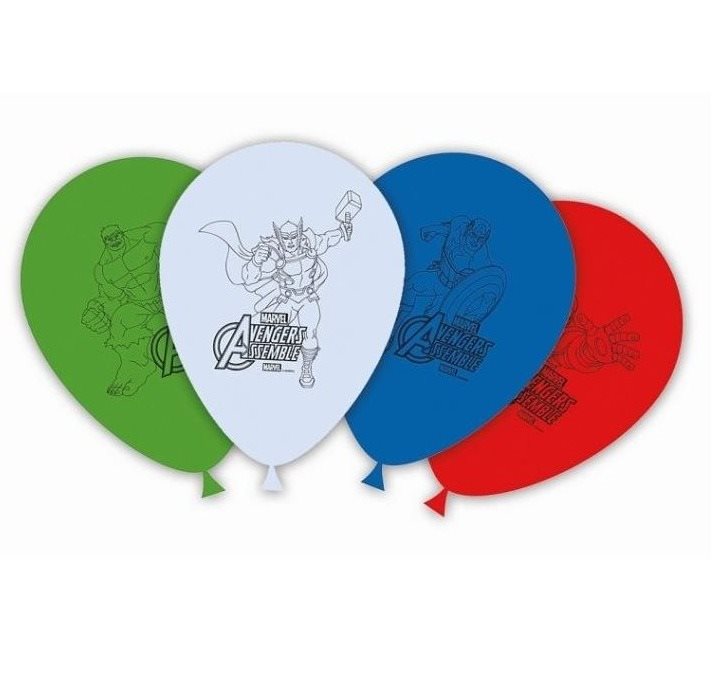 Latexové balóniky AVENGERS – 28 cm – 8 ks Balóny