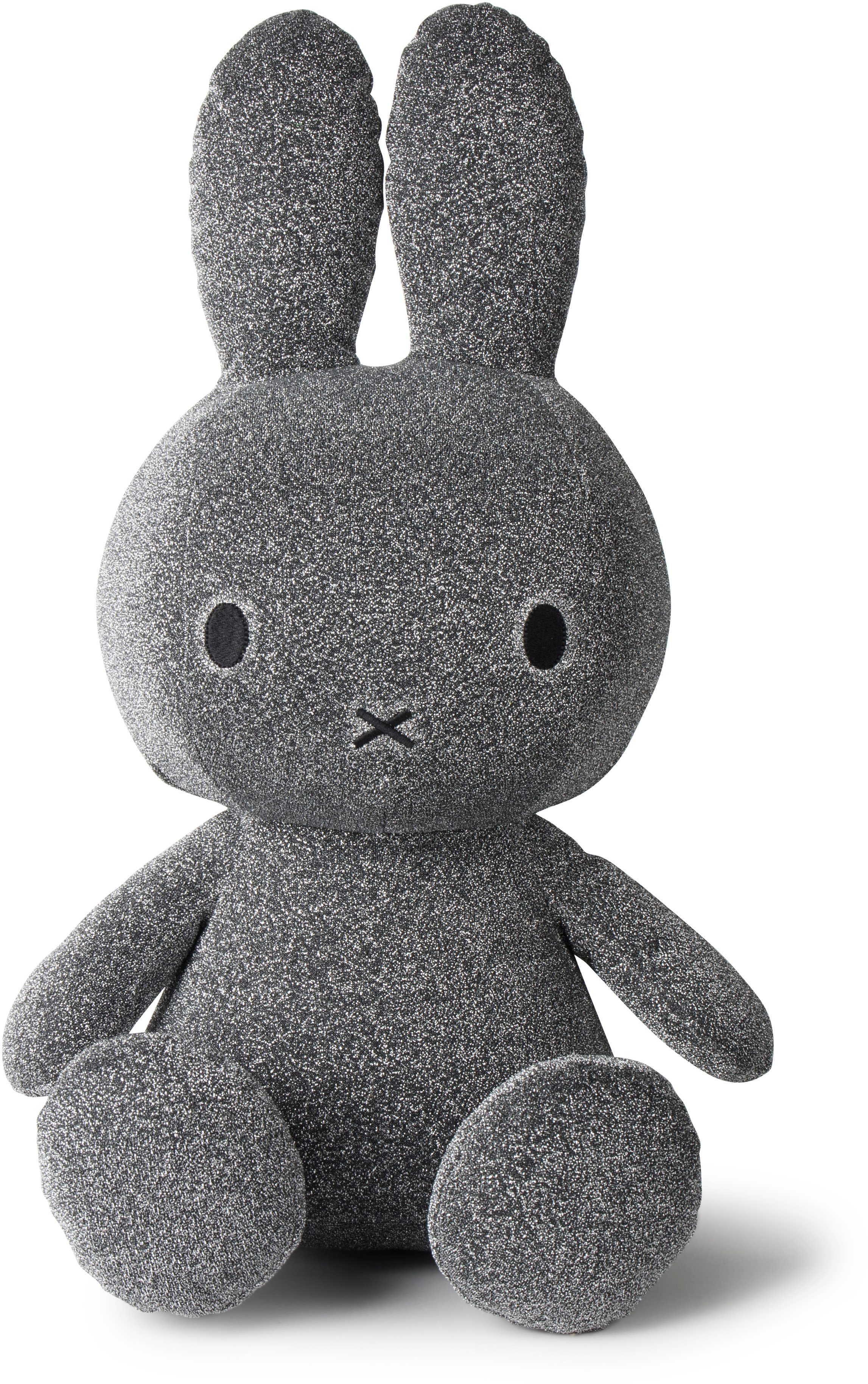 Miffy Sitting Sparkle Silver 50 cm Soft Toy