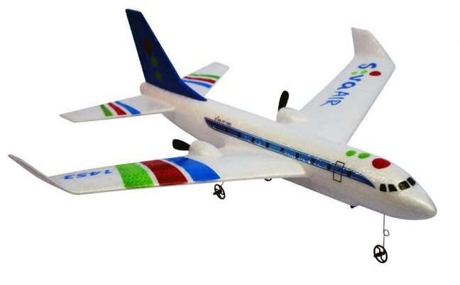RC Airbus RTF s gyroskopickou stabilizáciou, 2,4 GHz modrý RC...