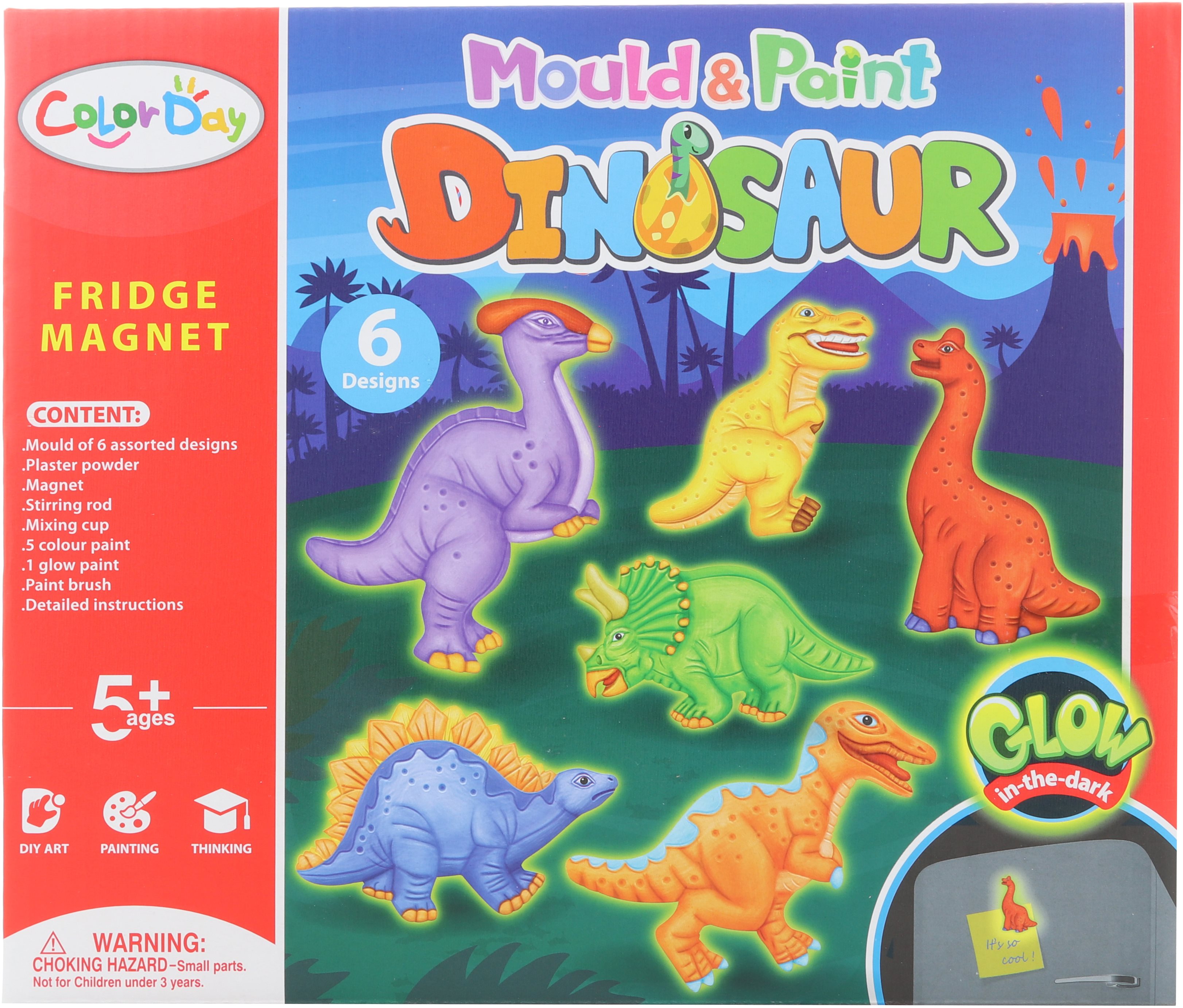 Výroba magnetov – dinosaury svietiace Kreatívne tvorenie