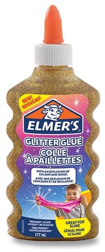 Lepidlo Elmer's Glitter Glue 177 ml, zlaté Lepidlo
