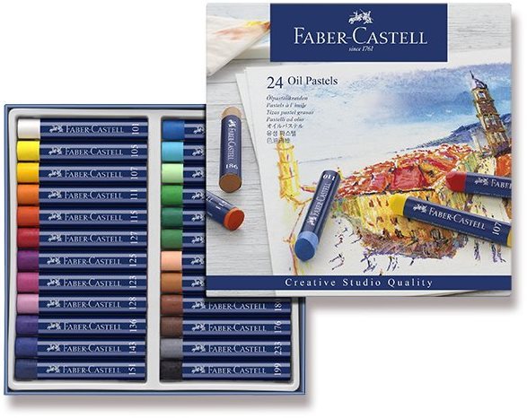 FABER-CASTELL 24 farieb Olejové pastely