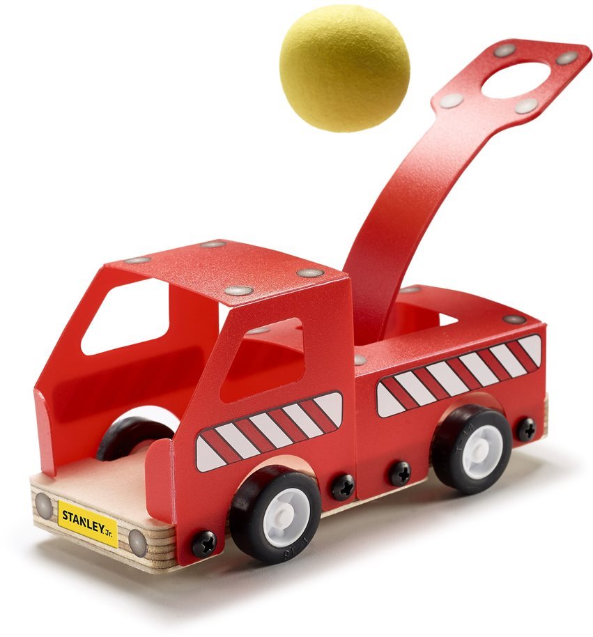 Stanley Jr. OK020-SY Building Kit, Car Catapult, Wood Building Set