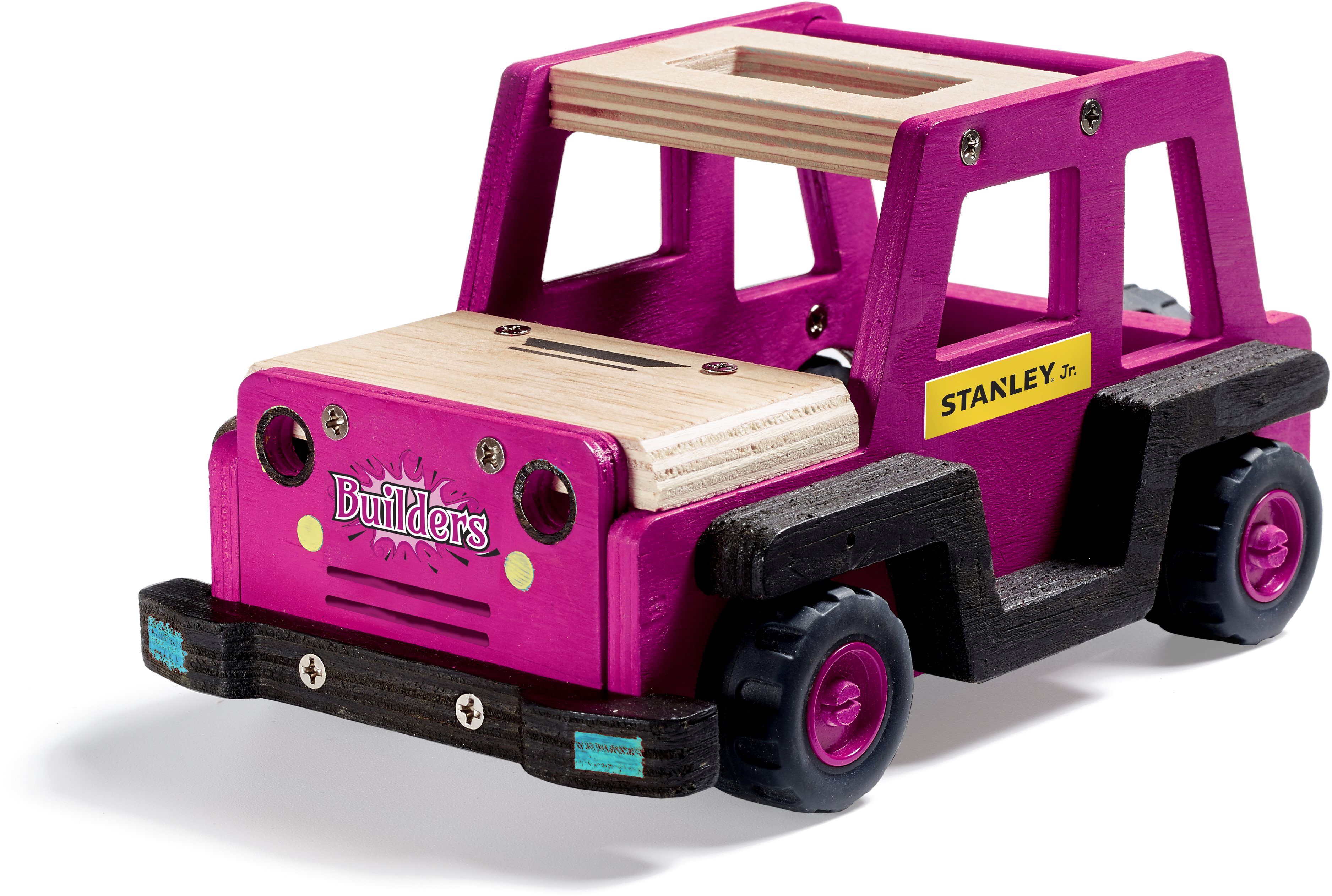 Stanley Jr. K088BUD-SY Kit, off-road vehicle, wood Building Set