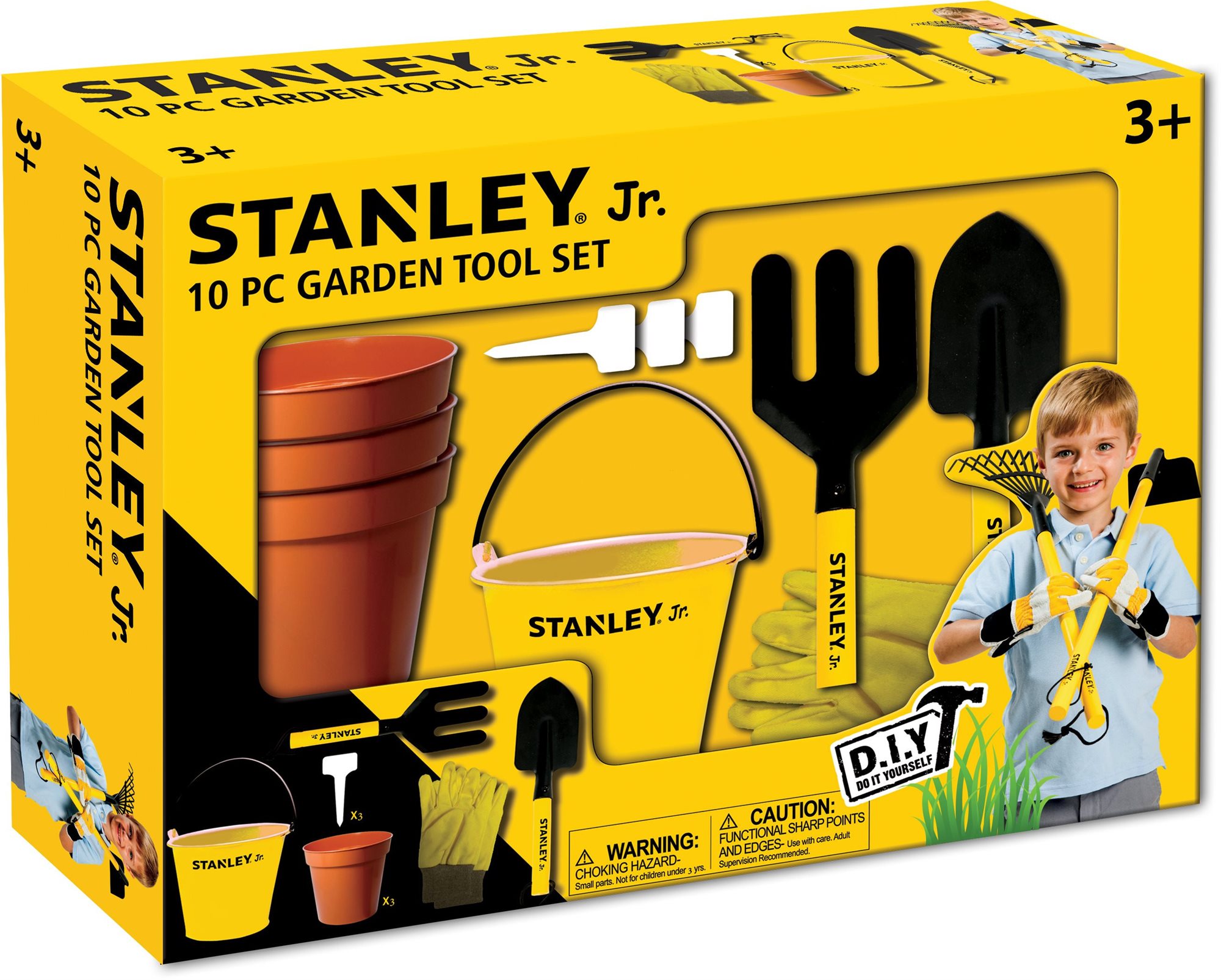Stanley Jr. SG003-10-SY Zahradní sada, 10-dílná. Dětské nářadí