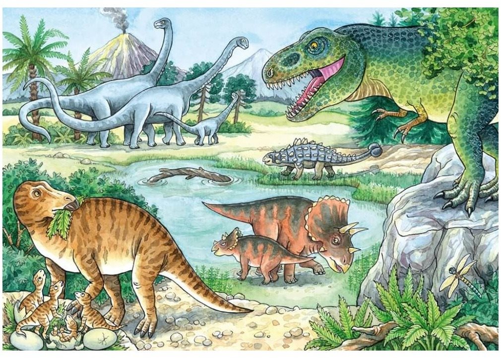 Ravensburger 051281 Dinosaures 2x24 pieces Puzzle