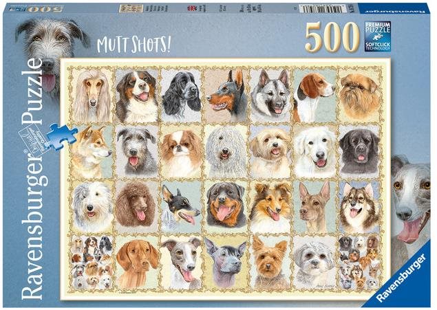 Ravensburger 167586 Dog Portraits  500 pieces Jigsaw