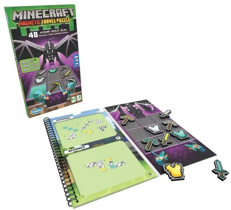 Thinkfun 764327 Minecraf Magnetická cestovná hra Hlavolam