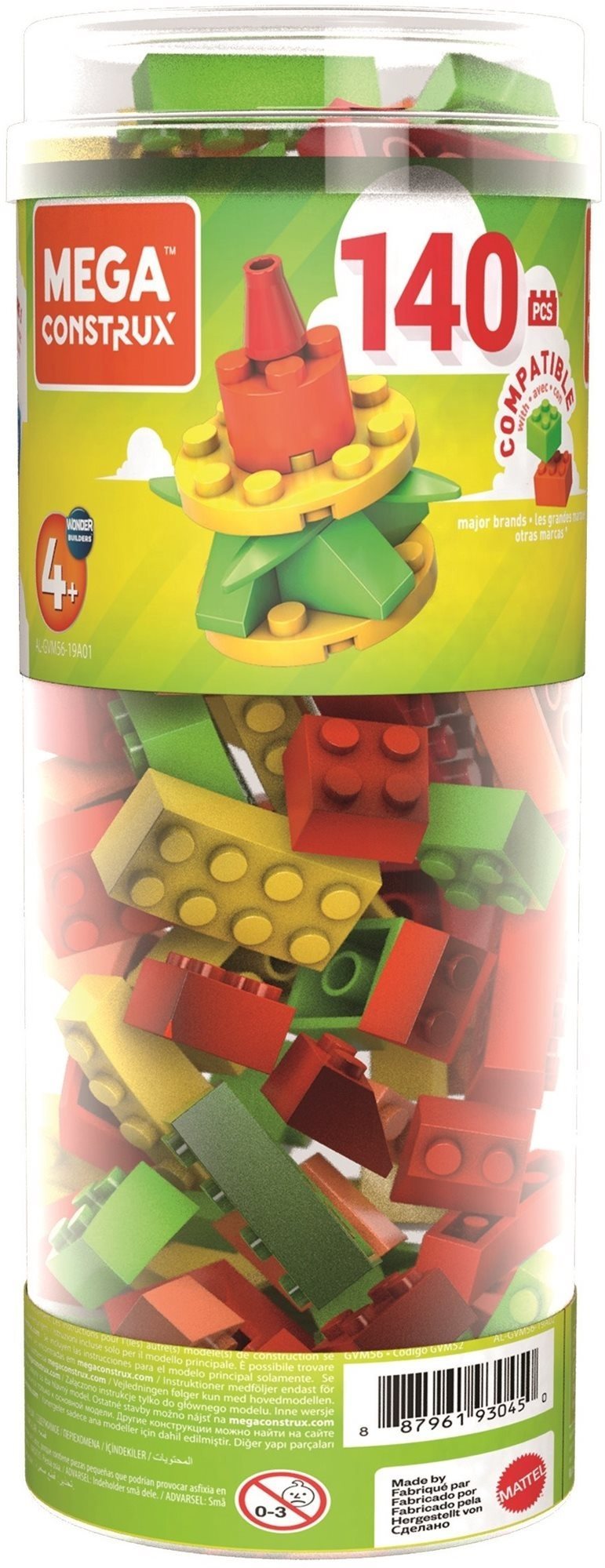 Mega Construx Medium Bucket with Dice Mix Building Set