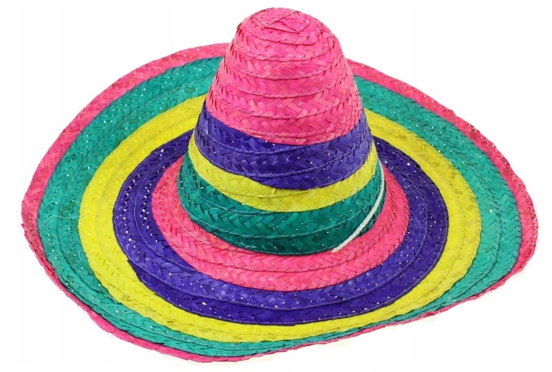 Farebný klobúk Sombrero – Mexiko 50 cm Doplnok ku kostýmu