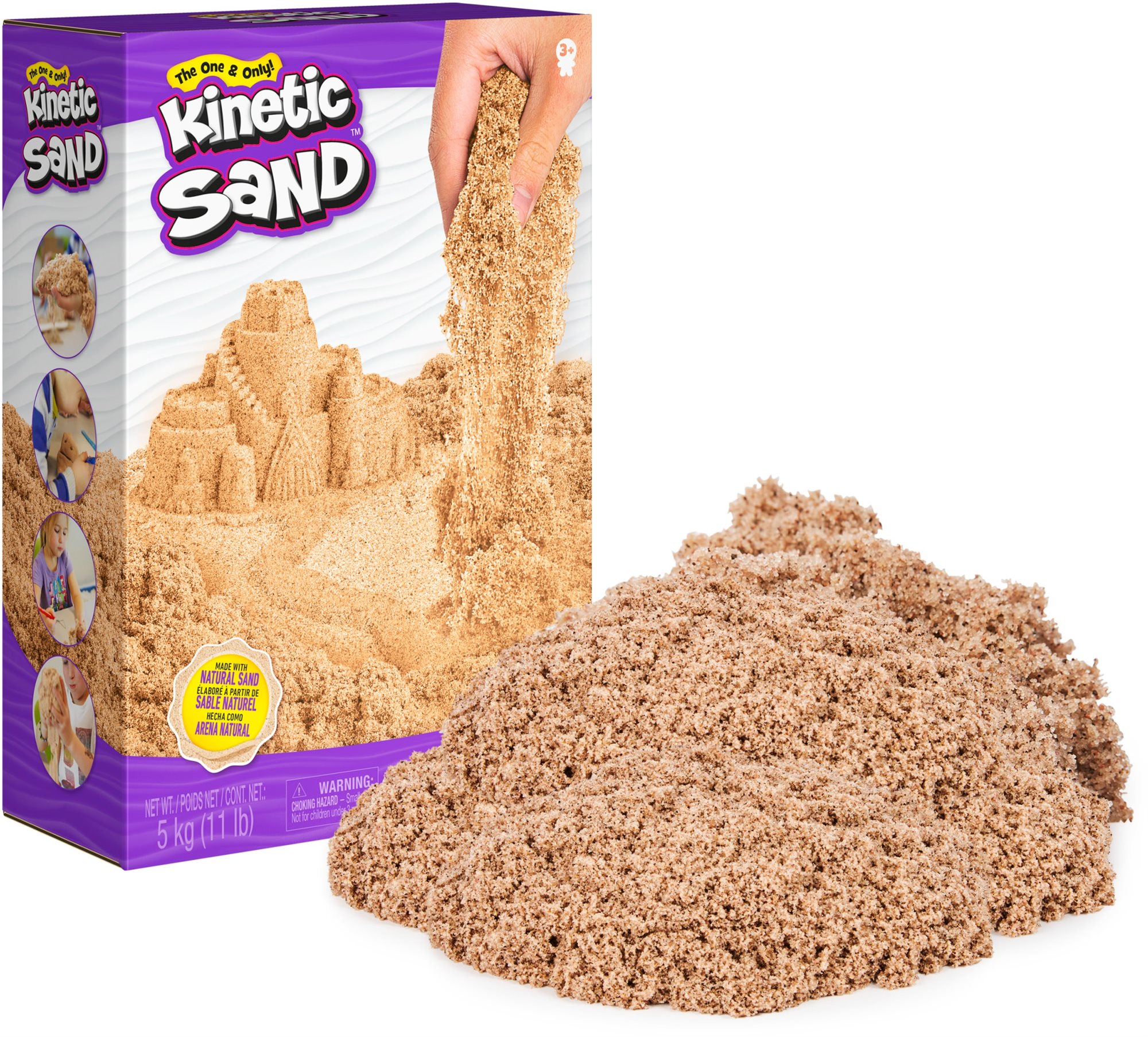 Kinetic Sand 5 kg Hnedého Tekutého Piesku Kinetický piesok