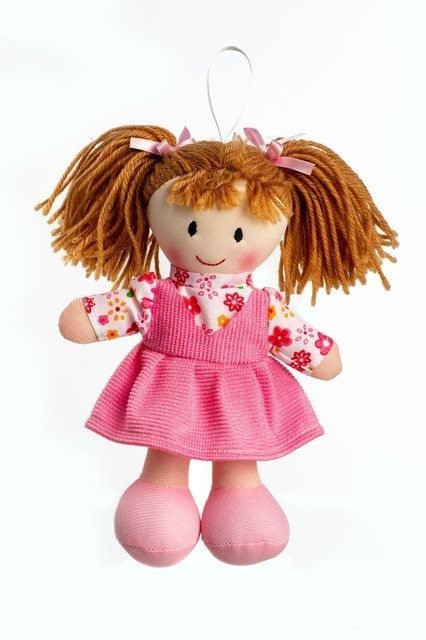 Teddies - Bábika Verunka, handrová Bábika