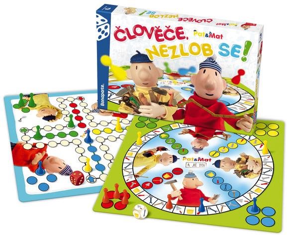 Človeče, nehnevaj sa! Pat a Mat 2 v 1 spoločenská hra Spoločenská hra
