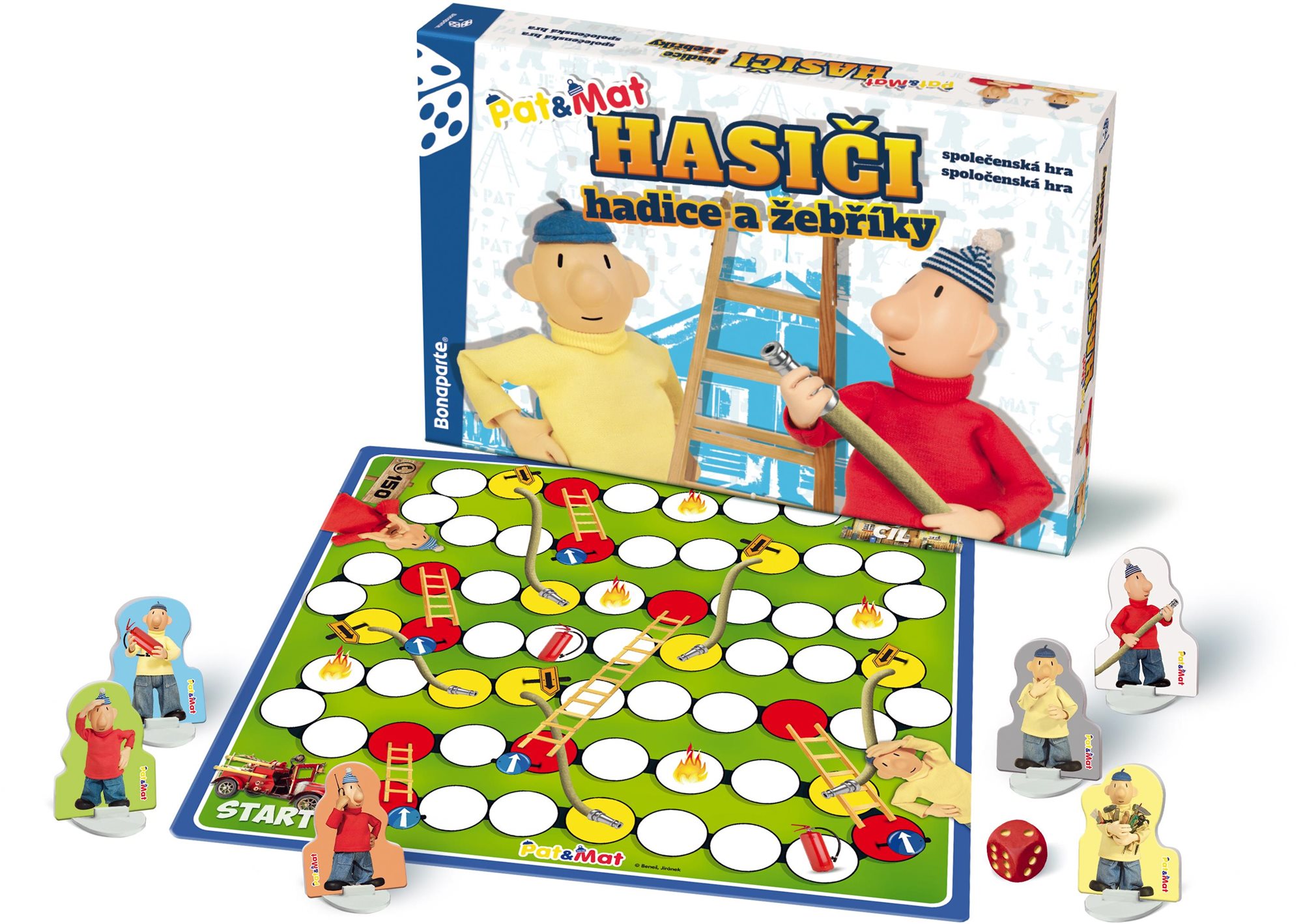 Hasiči hadice a rebríky Pat a Mat spoločenská hra Spoločenská hra
