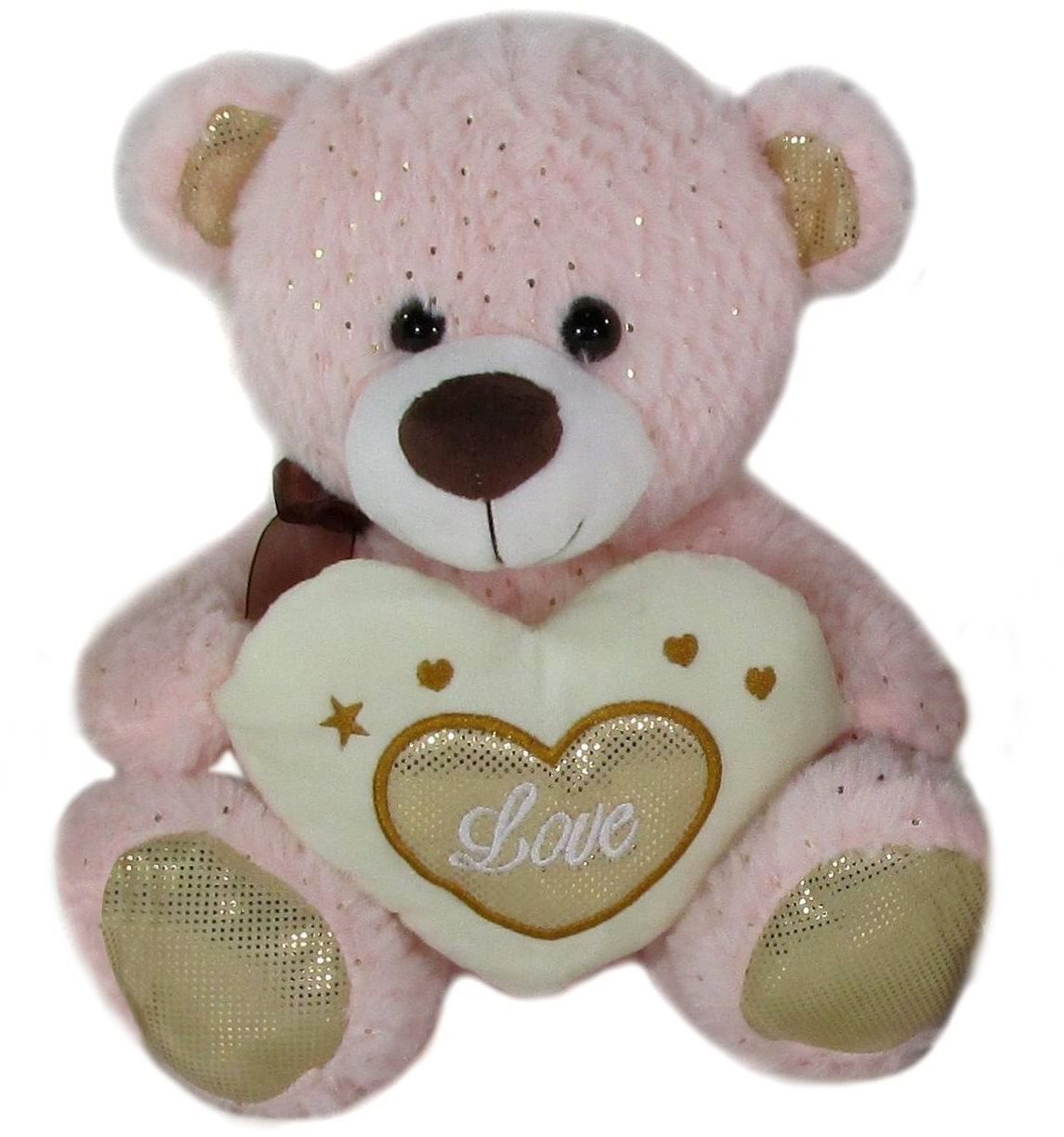 Teddy Bear Heart Pink - 23 cm Teddy Bear
