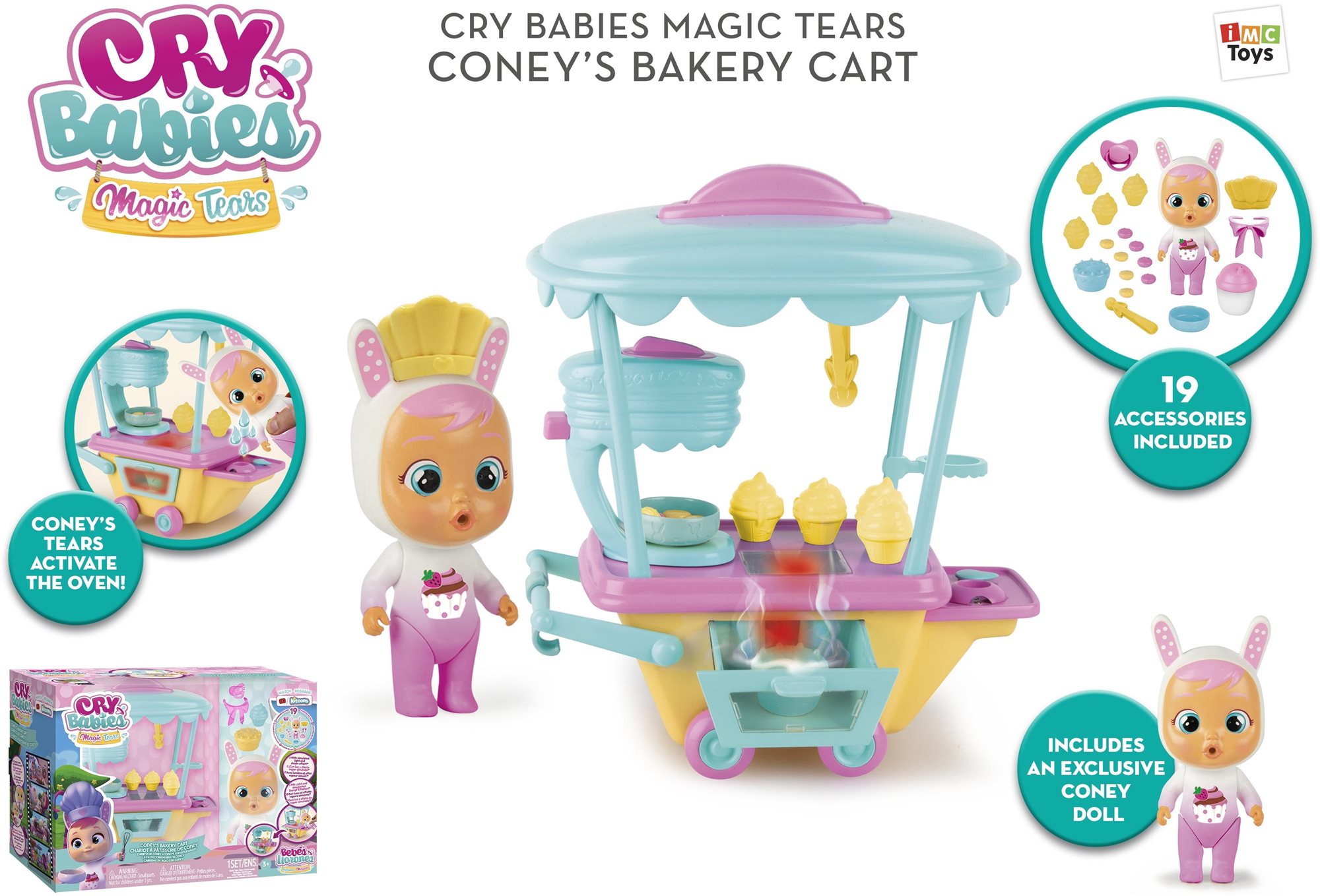 Cry Babies Magic Tears bakery cart Cony Doll