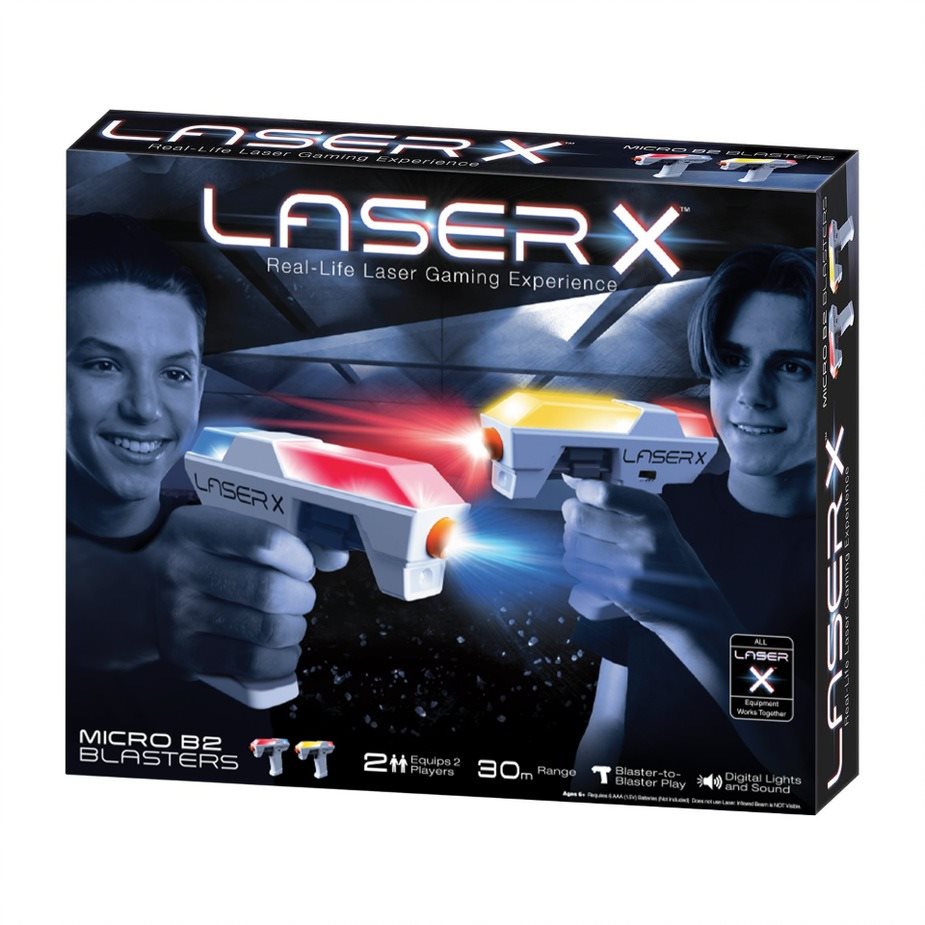 Laser-X Micro B2 Blasters Set for 2 Players Toy Gun