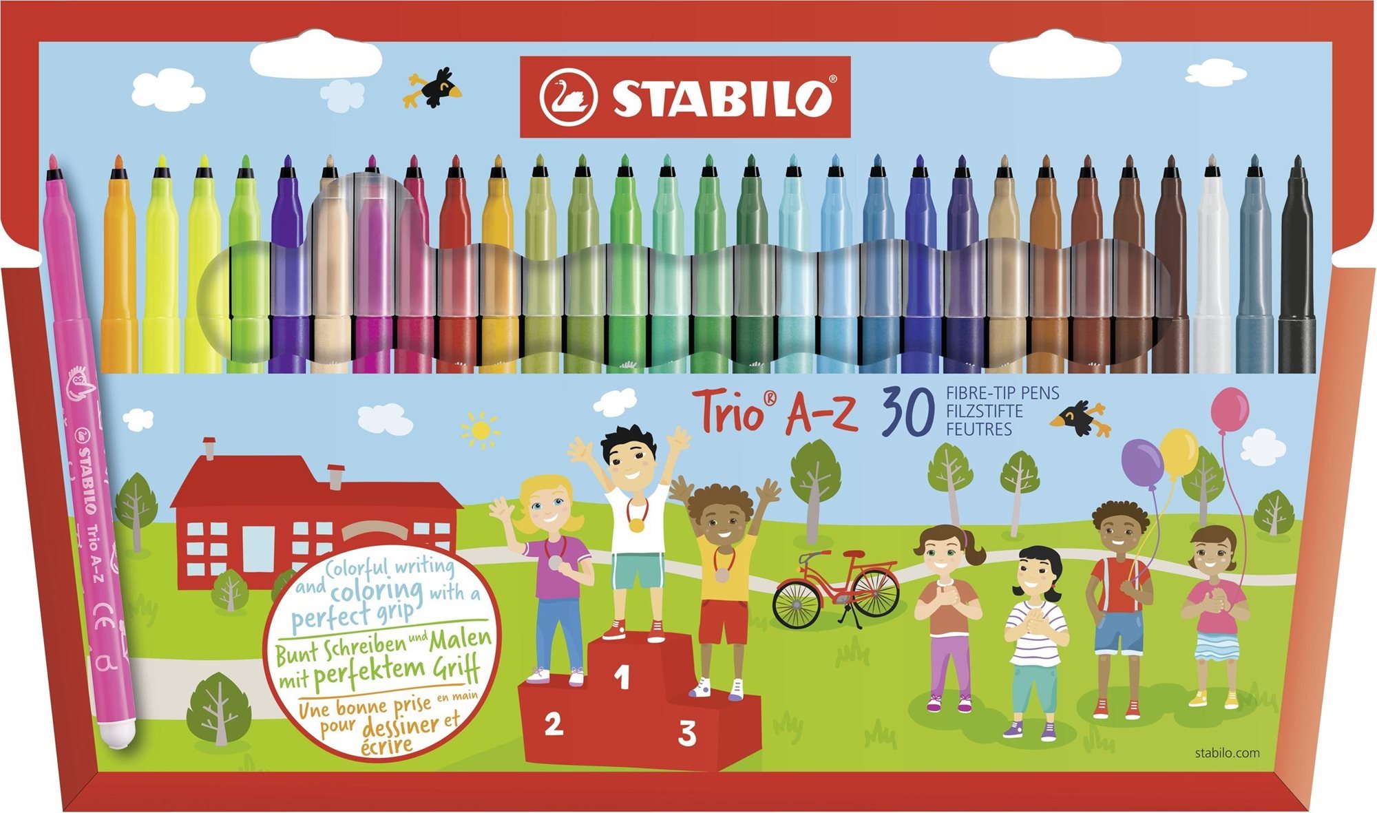 STABILO Trio A-Z, 30 ks, puzdro Fixky