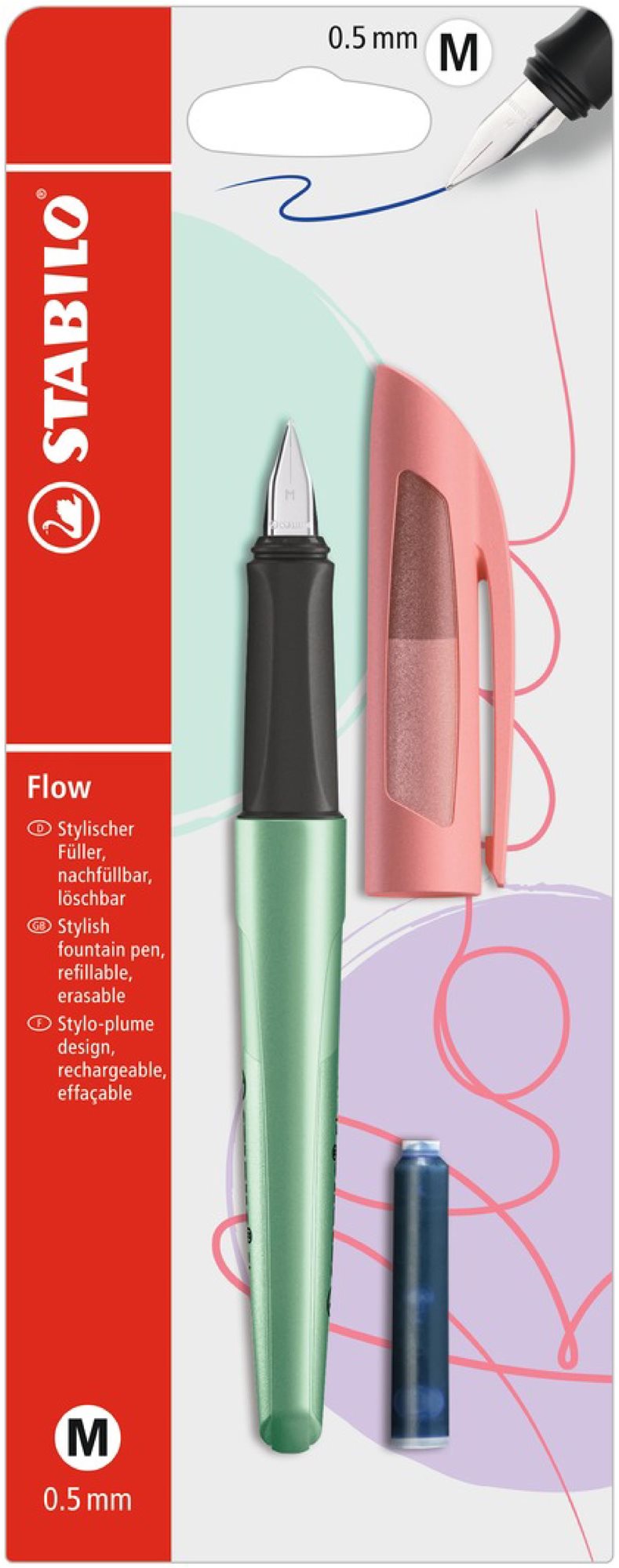STABILO Flow COSMETIC, red lips Plniace pero