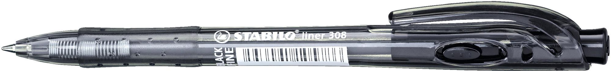 STABILO liner 308, čierne. 1 ks Guľôčkové pero