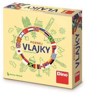 Dino poznaj vlajky – cestovná hra Stolová hra