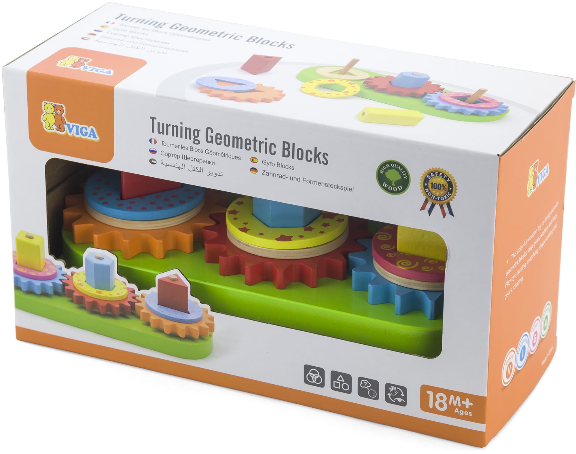 Drevené geometrické tvary Drevené kocky