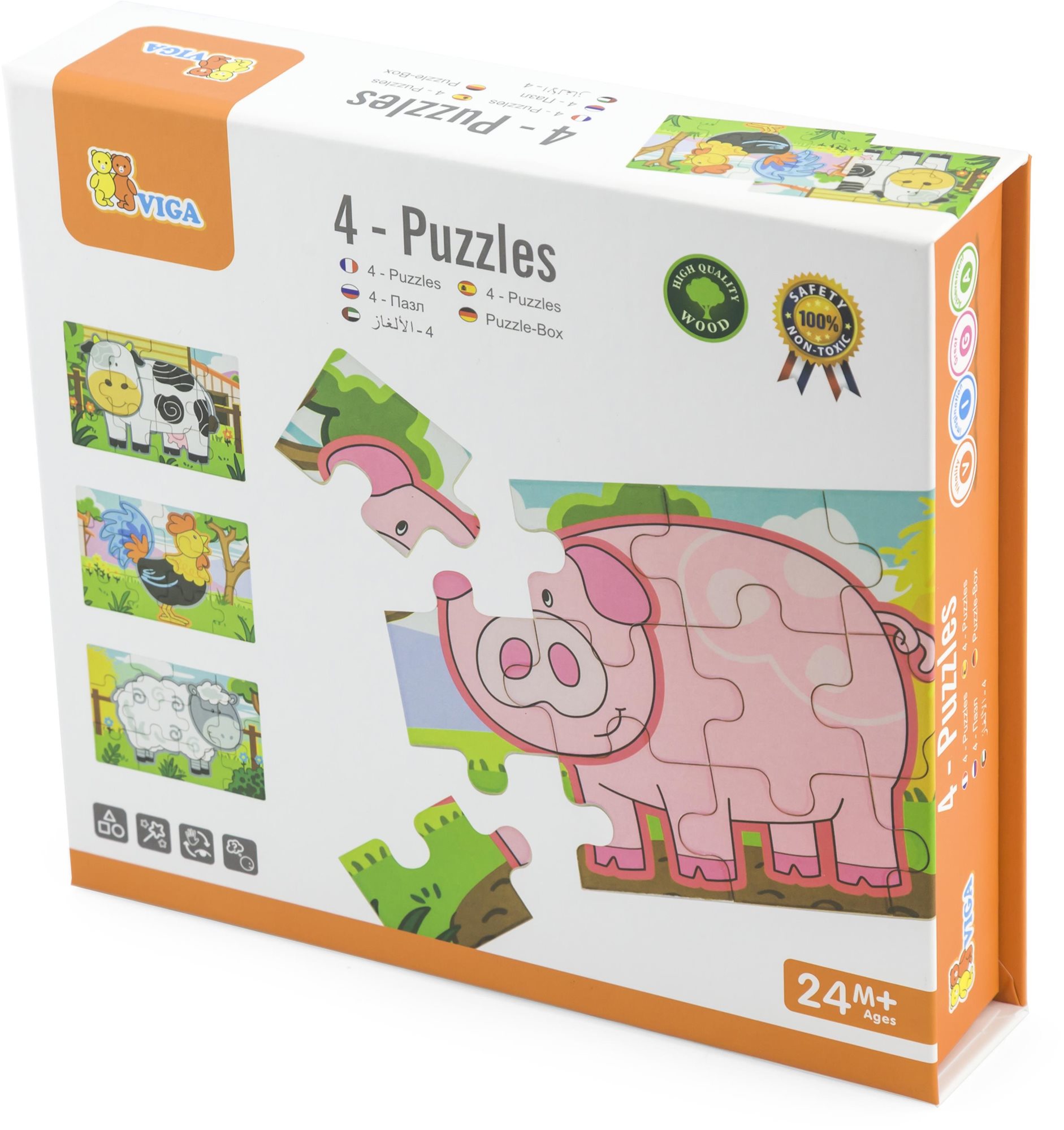 Drevené puzzle – farma Drevené puzzle