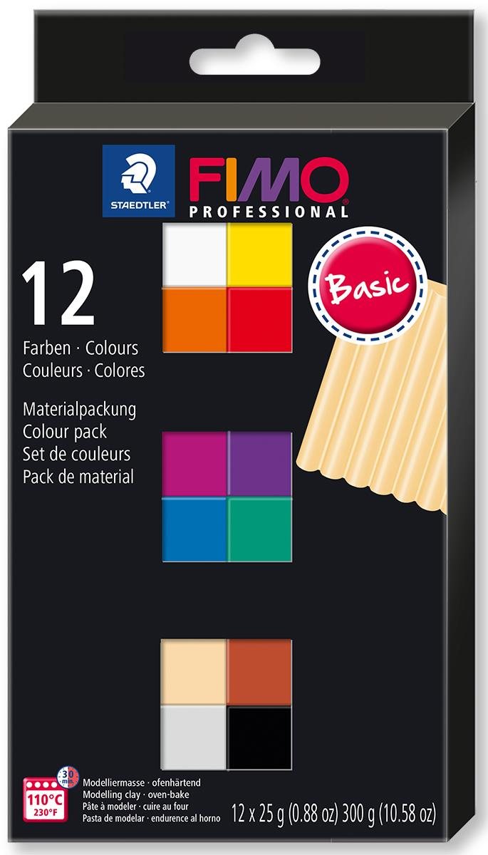 FIMO Profi-Set mit 12 Farben 25 g BASIC Knete