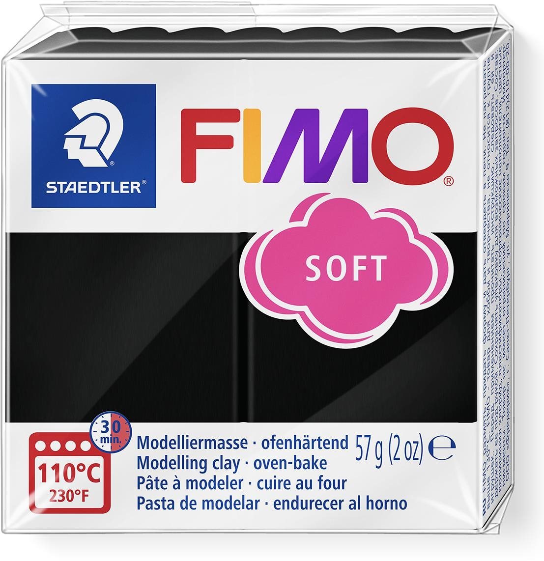 FIMO soft 8020 56g schwarz Knete