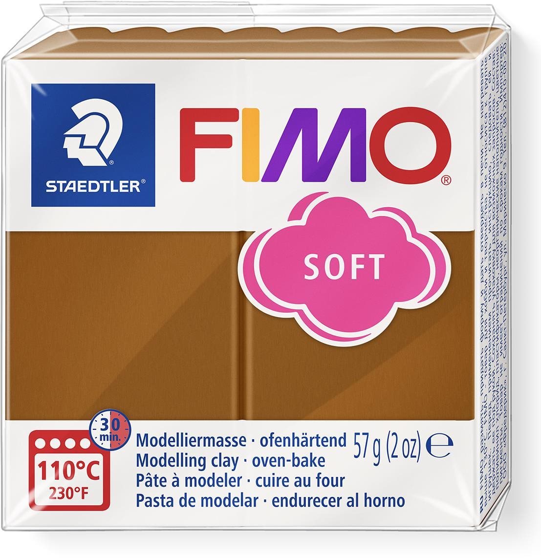 FIMO soft 8020 56g braun Knete