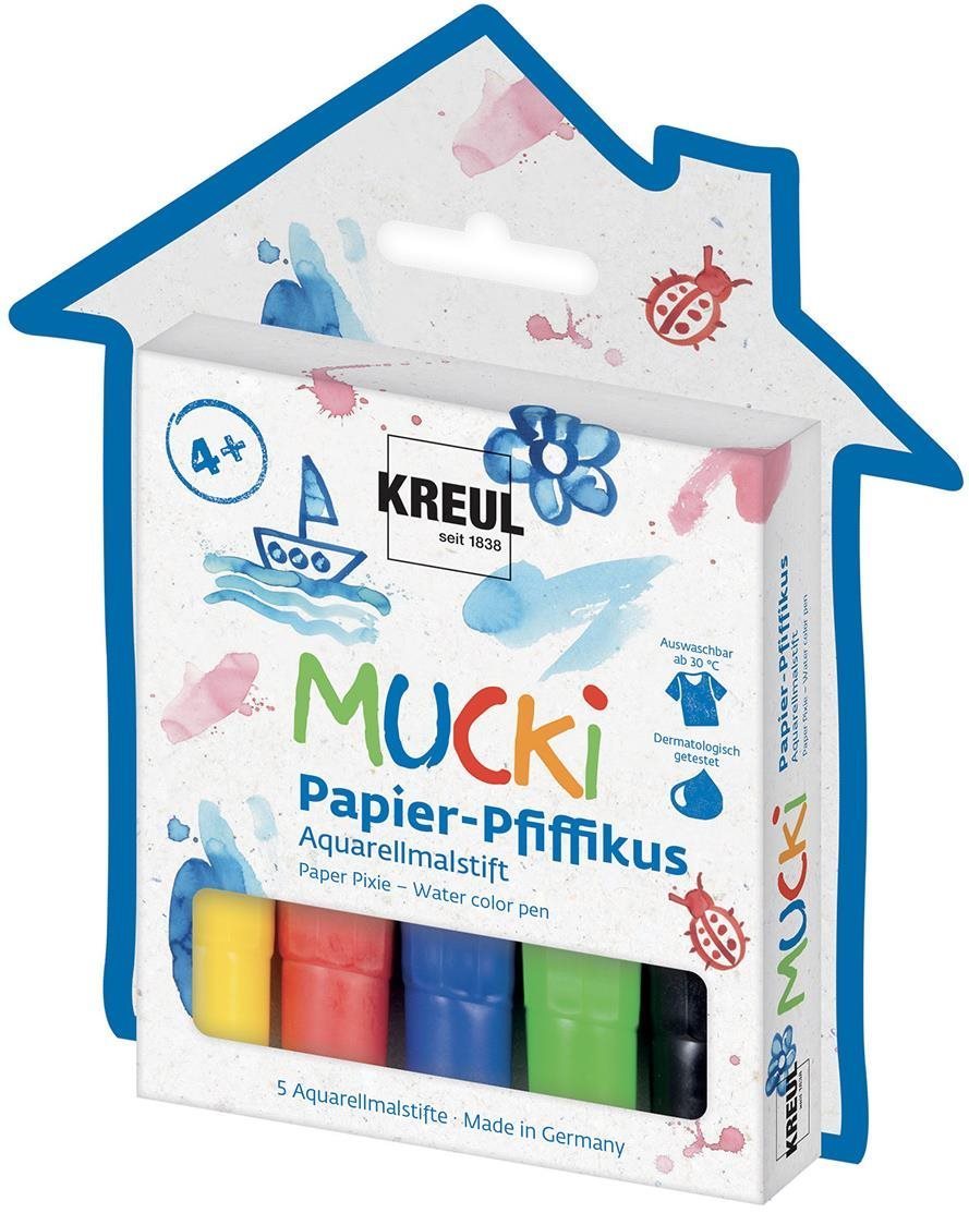 KREUL „MUCKI FIFIKUS" akvarelové na papier, 5 farieb Fixky