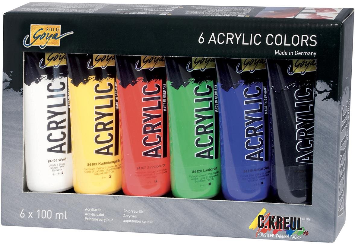 Kreul ,,Solo goya" Súprava akrylových farieb, 6 farieb, 100 ml v...