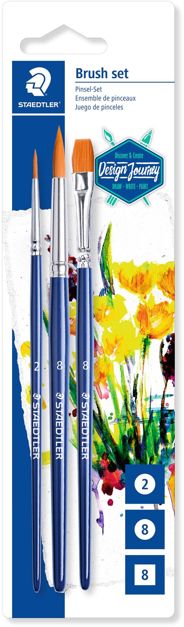 STAEDTLER készlet, 3 darab Ecset