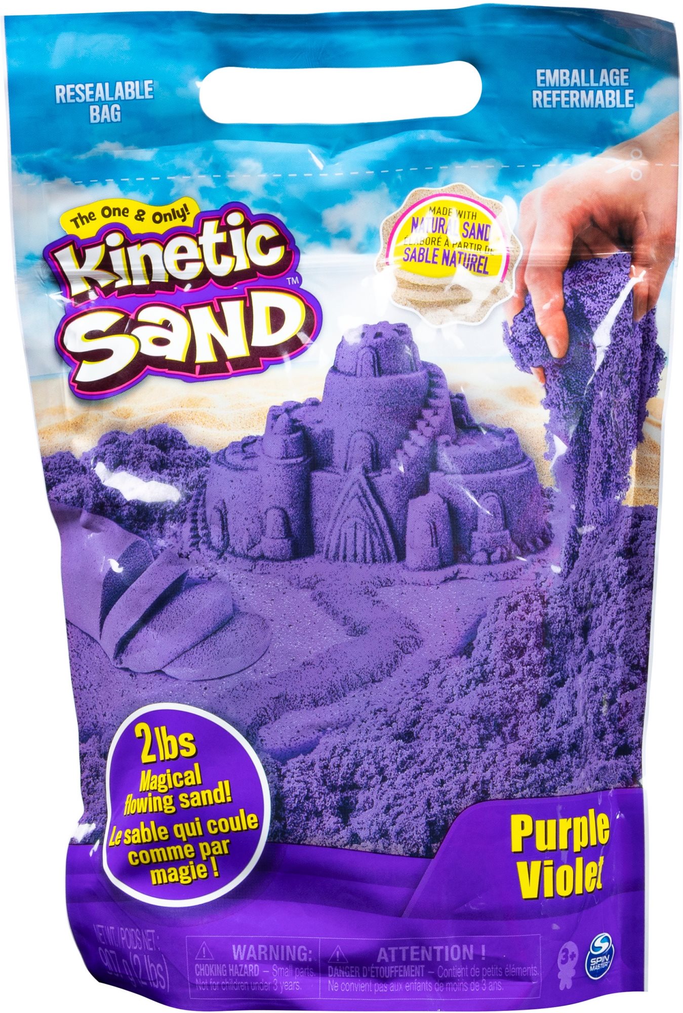 Kinetic Sand Balenie fialového piesku 0,9 kg Kinetický piesok