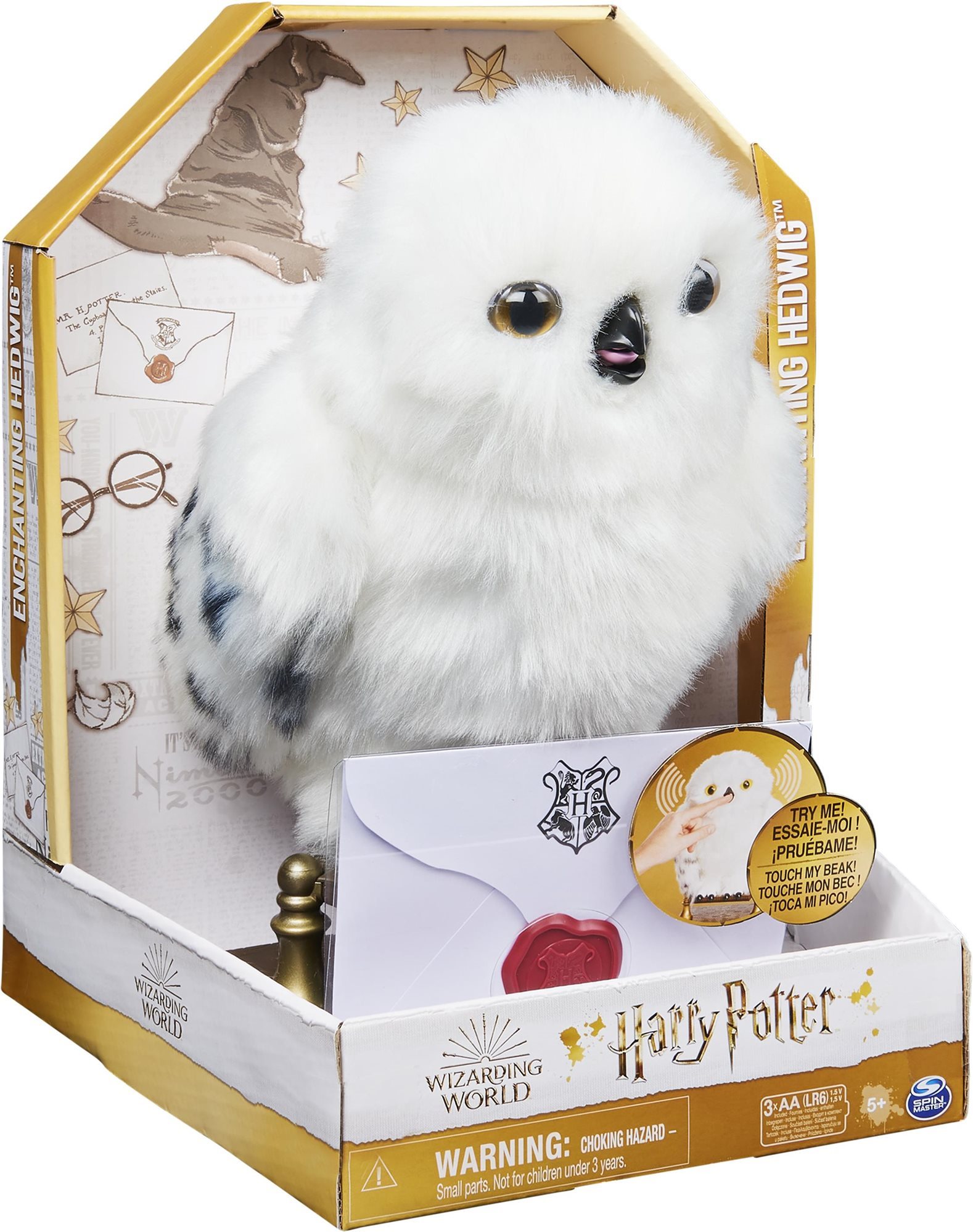 Harry Potter Interaktívna sova Hedviga Plyšová hračka
