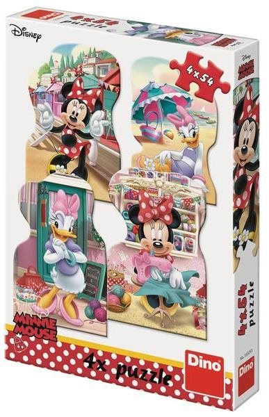 Minnie et Daisy en été Casse-tete 4x54 Puzzle