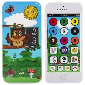 Teddies Náučný mobilný telefón s krytom Múdra sova Interaktívna...