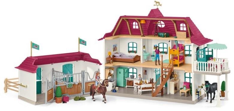 Schleich Nagy ház istállóval, kiegészítőkkel és mozgatható...